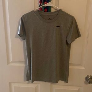 Nike Dri-Fit Shirt Womens Heather Grey- Size S